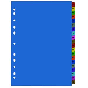 Przekładki plastikowe laminowane A4 PP Leviatan A-Z