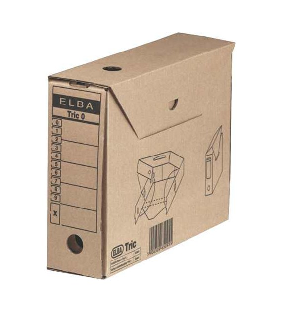Pudło archiwizacyjne Elba Tric 0 E83401 brązowe
