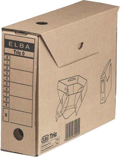 Pudło archiwizacyjne Elba Tric 0 E83401 brązowe