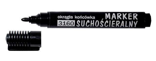 Marker suchościeralny d.rect 3160 okrągły czarny