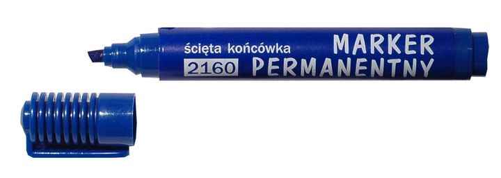 Marker permanentny D.Rect 2160 ścięty niebieski