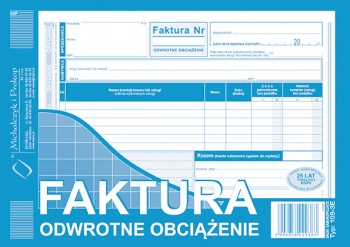 Faktura odwrotne obciążenie A5