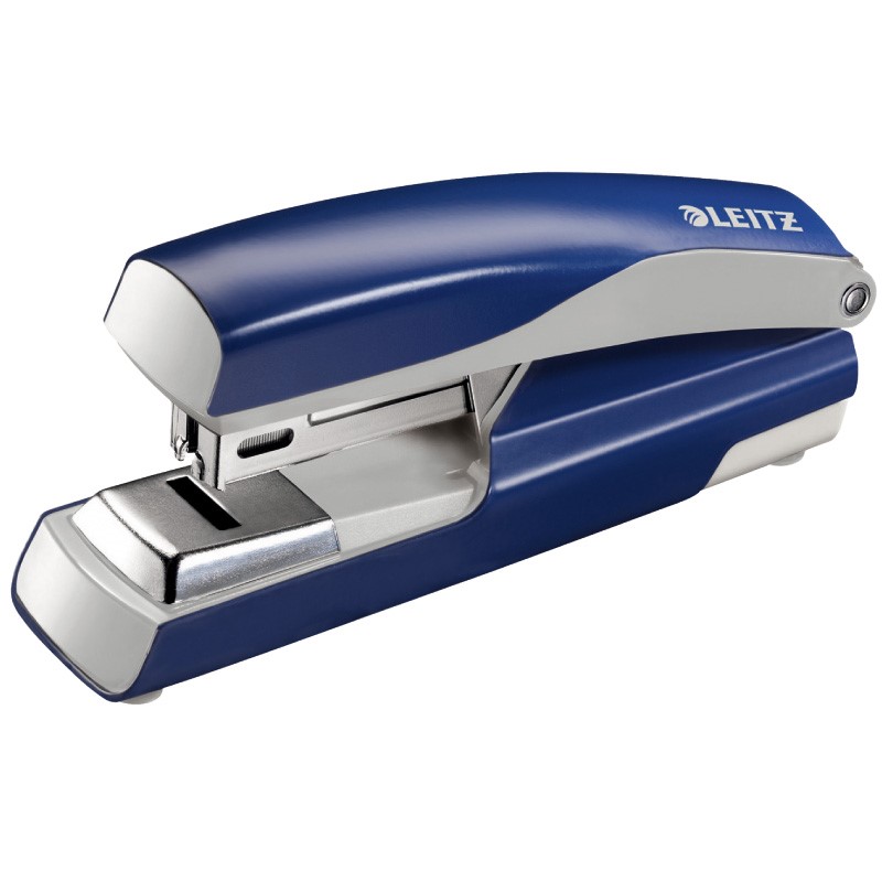 Zszywacz do 30 kartek Leitz 5505 Flat Clinch niebieski