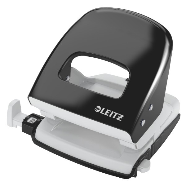 Dziurkacz do 30 kartek Leitz 5008 duży metalowy czarny