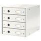 Pojemnik z 4 szufladami  Leitz Click & Store biały