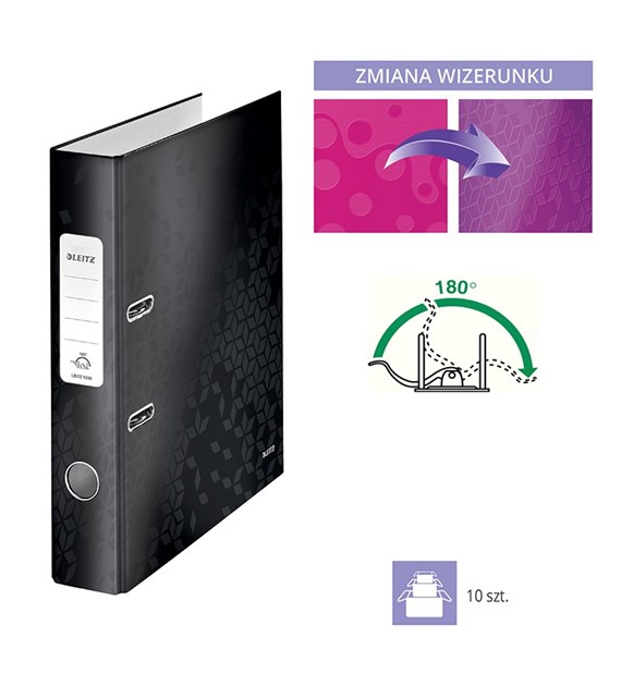 Segregator Leitz WOW A4/80mm czarny