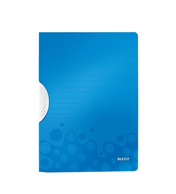 Skoroszyt zaciskowy Leitz WOW A4 niebieski