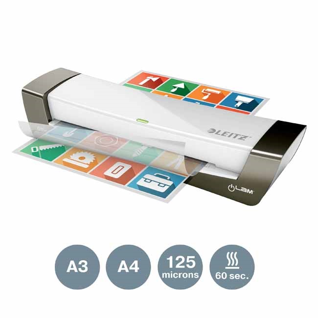 Laminator Leitz iLAM Office A3 srebrny