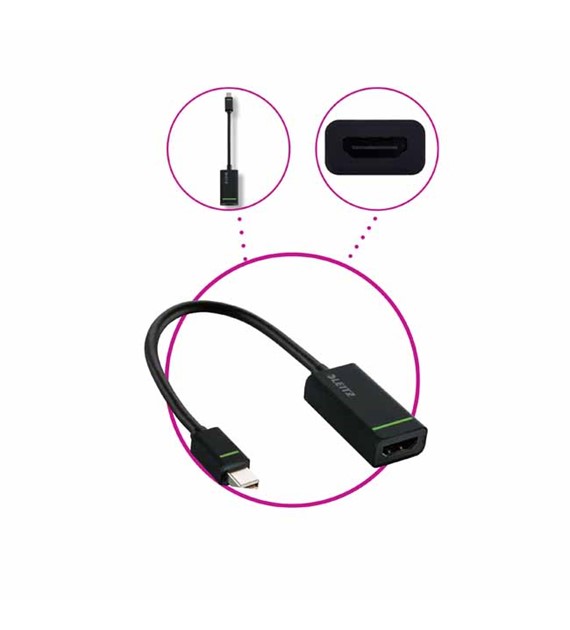 Miniadapter Leitz Complete złącze HDMI, kolor czarny