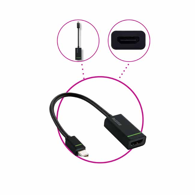 Miniadapter Leitz Complete złącze HDMI, kolor czarny