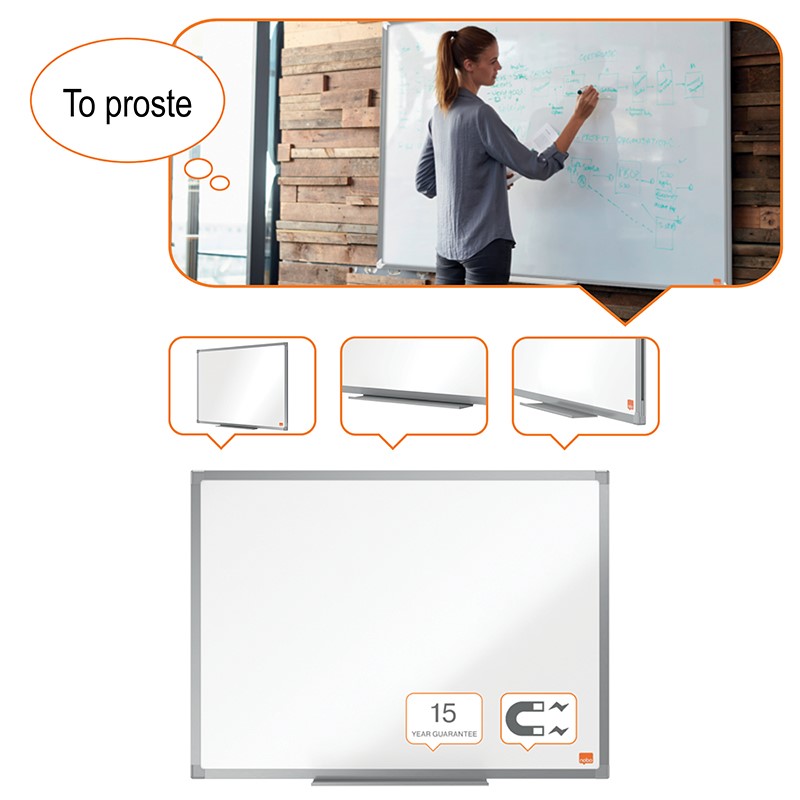Tablica stalowa Nobo Essence 90x60cm