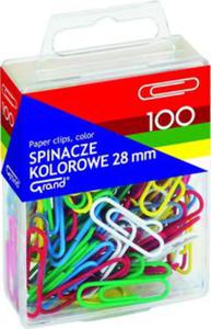 Spinacz kolorowy Grand 28mm 100 szt.