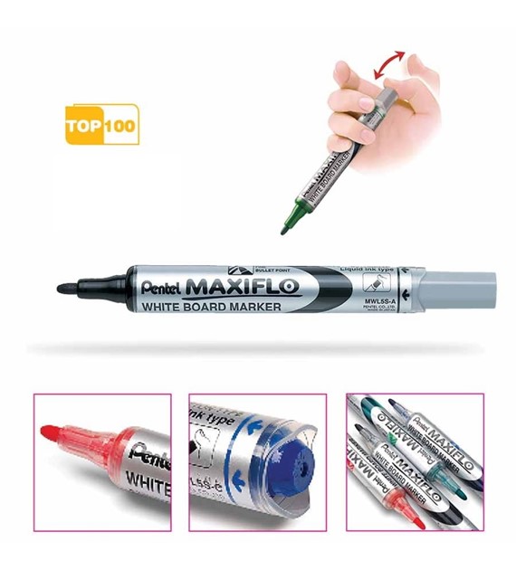 Marker suchościeralny Pentel Maxiflo MWL5S niebieski