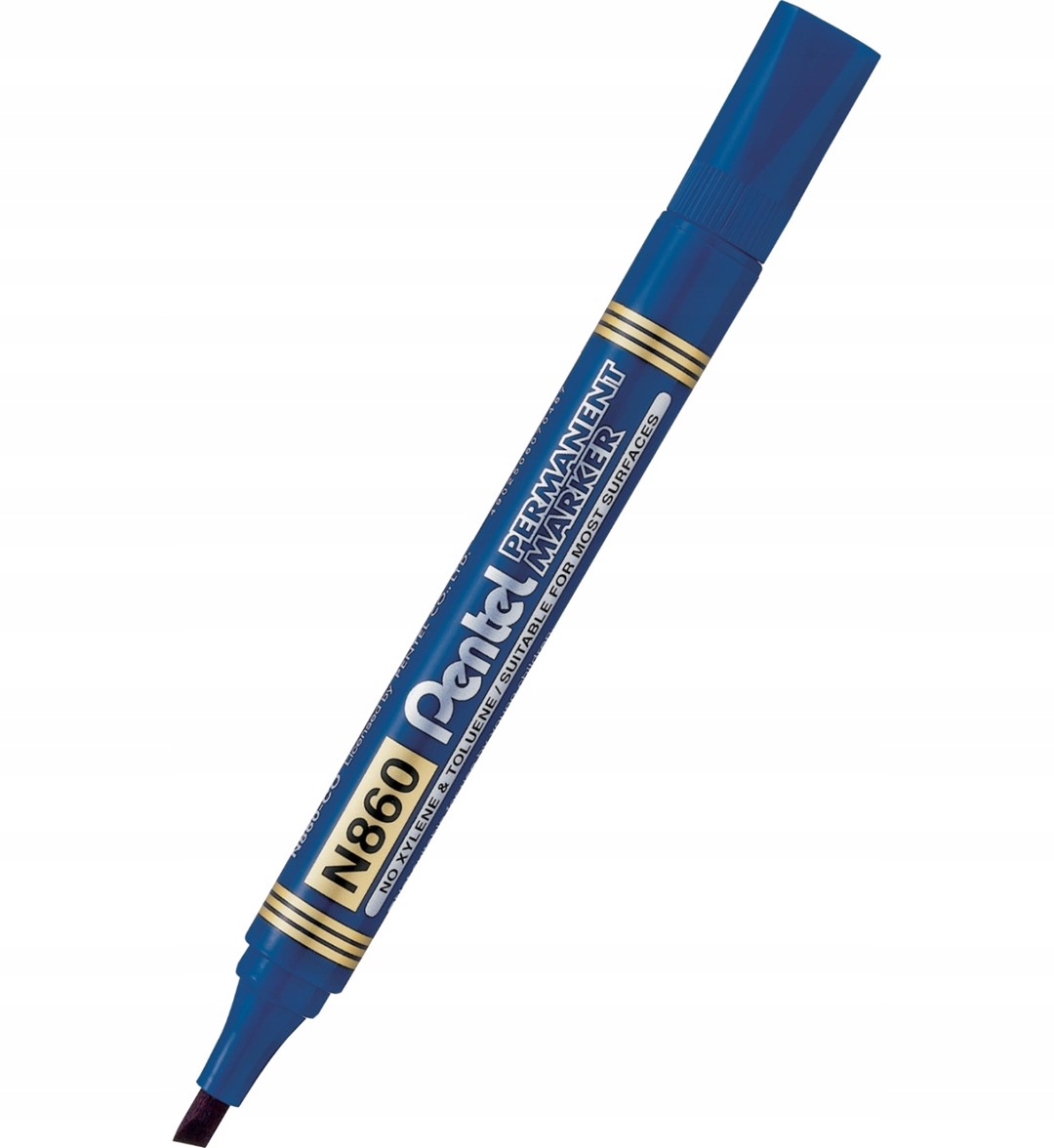 Marker permanentny Pentel N860 ścięta niebieski