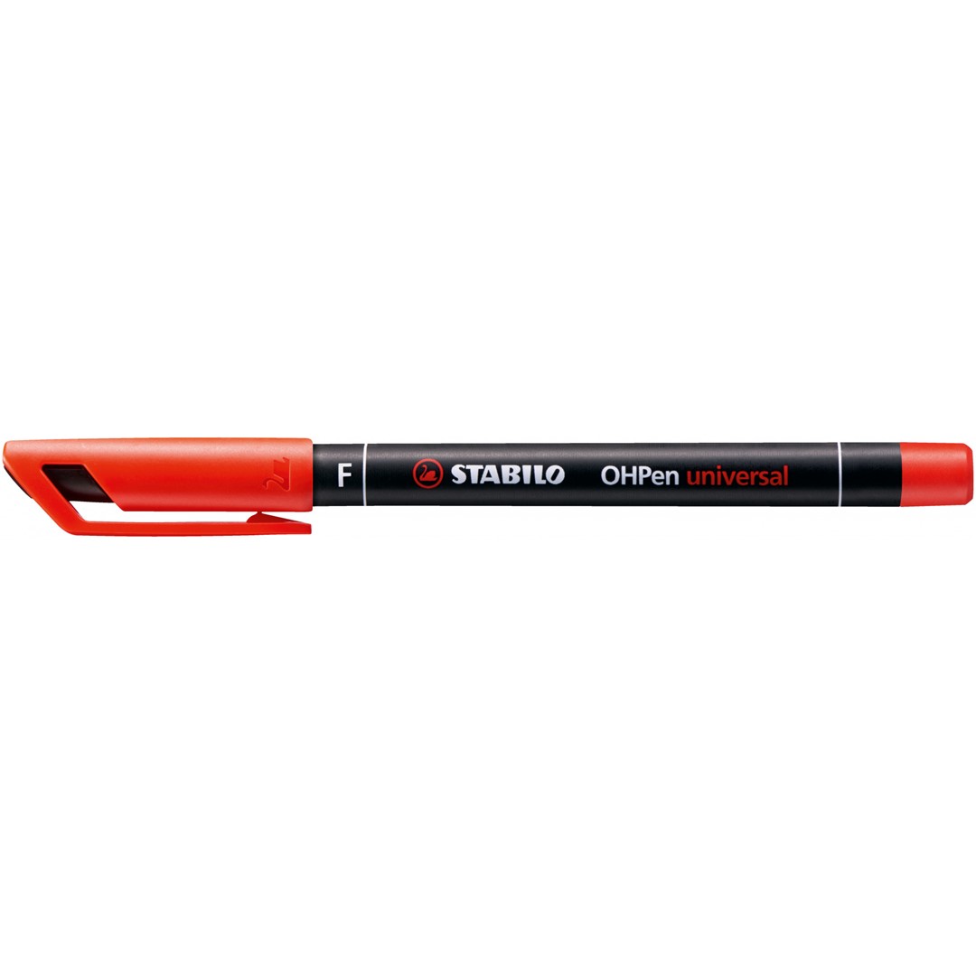 Foliopis Stabilo OHPen Universal F 0,7mm czerwony