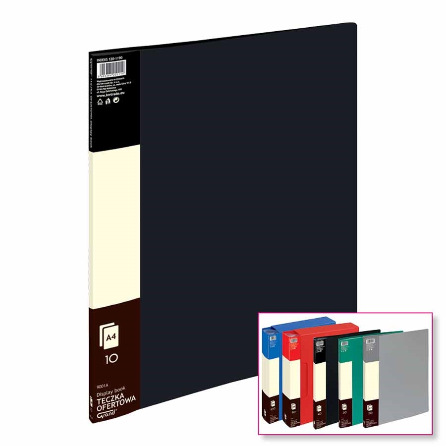 Album ofertowy Grand A4 10 koszulek czarny