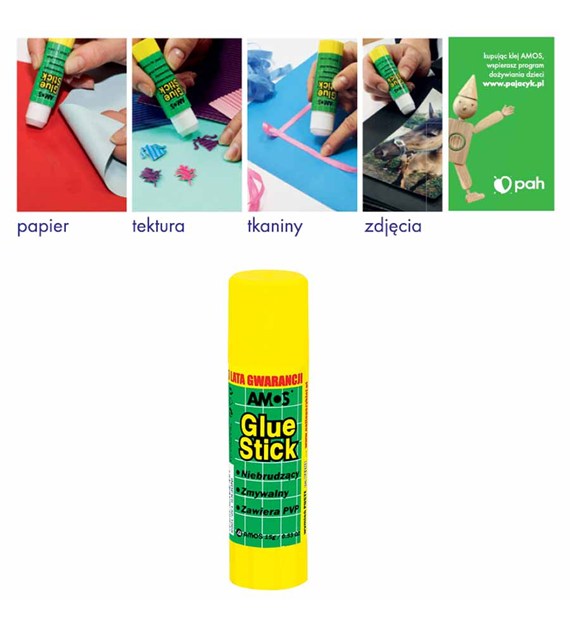 Klej w sztyfcie Amos 15g