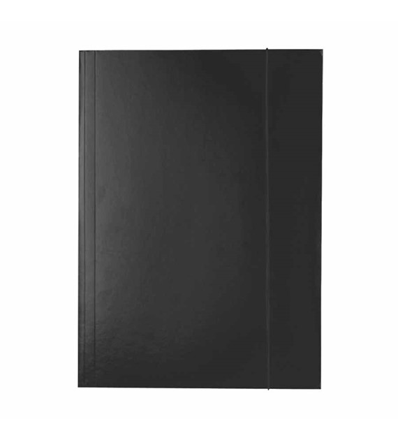 Teczka lakierowana z gumką Esselte A4 czarny