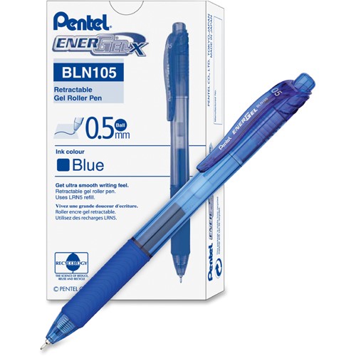 Długopis żelowy Pentel EnerGel BLN105 niebieski