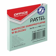 Bloczek samoprzylepny 76x76 Office Products pastel zielony