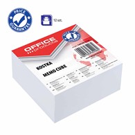 Kostka nieklejona 85x85x40mm Office Products biały