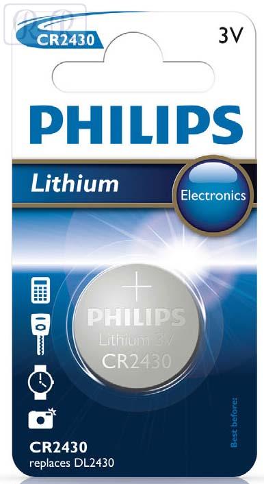 Bateria Philips litowa CR2430 3V 1szt.