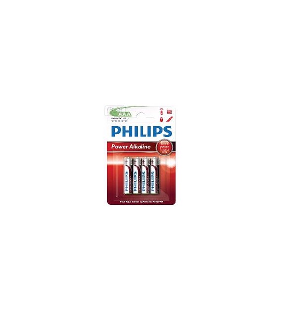 Bateria Philips alkaliczna power LR03 AAA op/4szt.