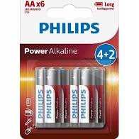 Bateria Philips alkaliczna power LR06 AA op/4szt+2