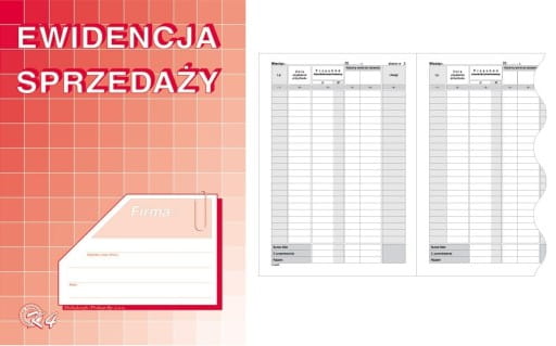 Ewidencja sprzedaży A5 offset