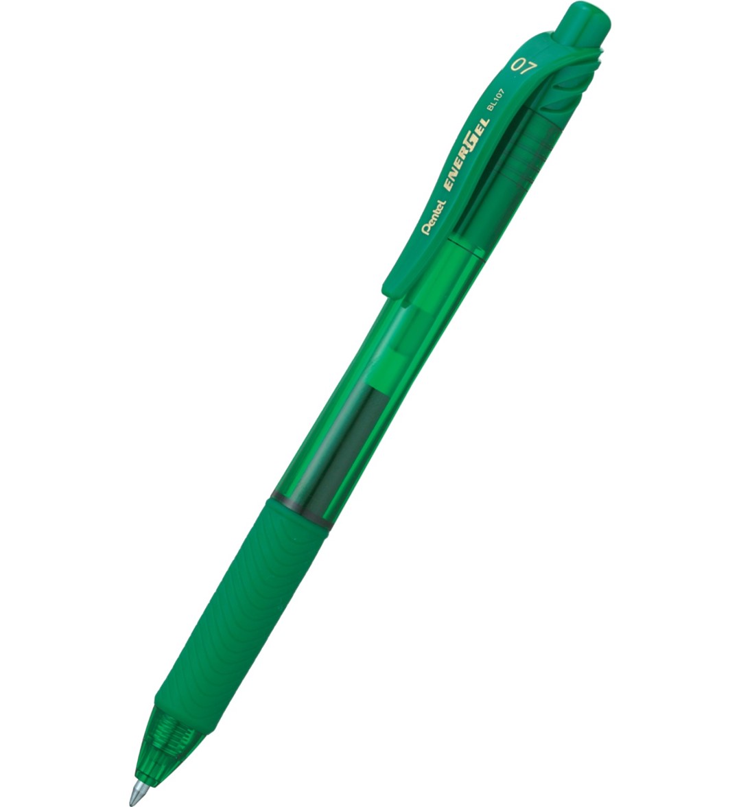 Długopis żelowy Pentel EnerGel BL107 zielony