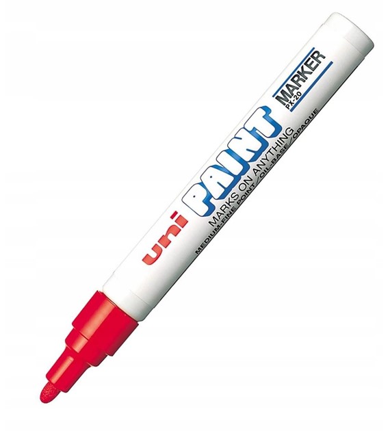 Marker olejowy UNI PX-20 czerwony