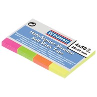 Zakładki indeksujące 20x50 Donau papierowe neonowe