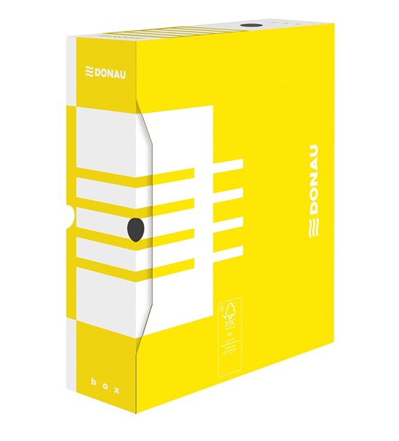 Pudło archiwizacyjne Donau 100mm żółty
