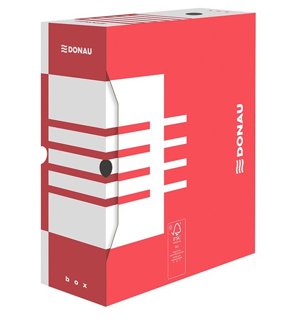 Pudło archiwizacyjne Donau 120mm czerwony