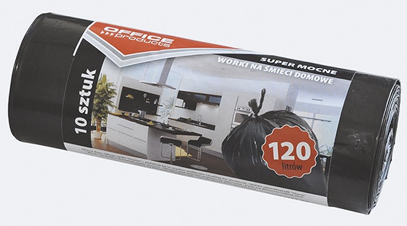 Worki na śmieci 120L/10szt. LDPE Office Products