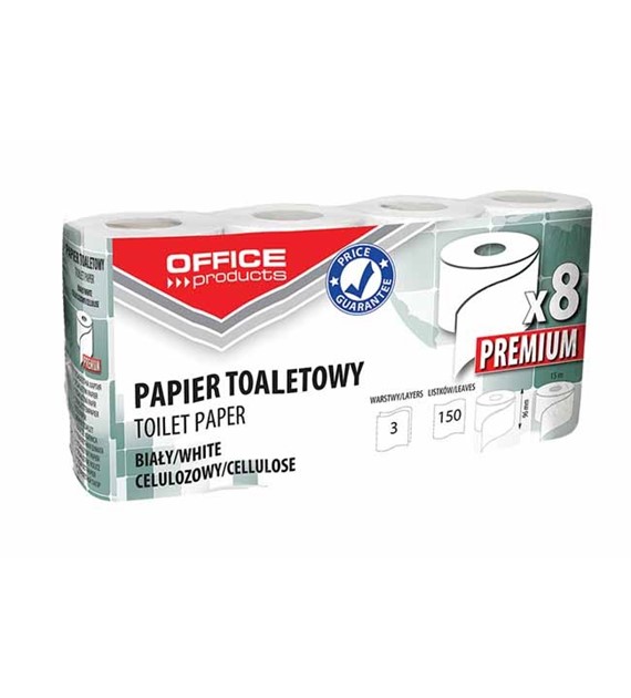 Papier toaletowy Office Products Premium 3-warstw.biały A'8