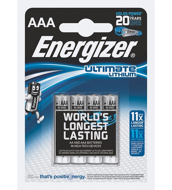 Bateria Energizer Ultimate Lithium AAA 4 szt.