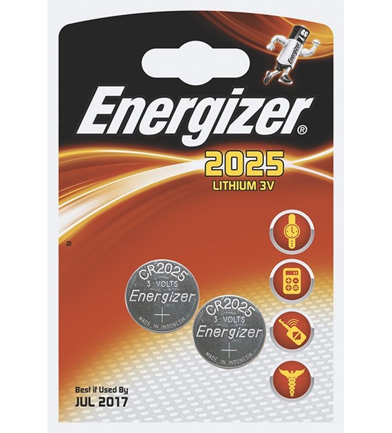 Bateria Energizer CR2025 3V 2szt.