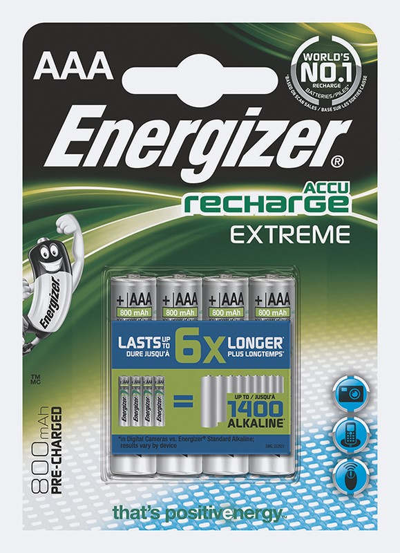 Akumulatorki Energizer Extreme LR03 800 mAh 4szt.