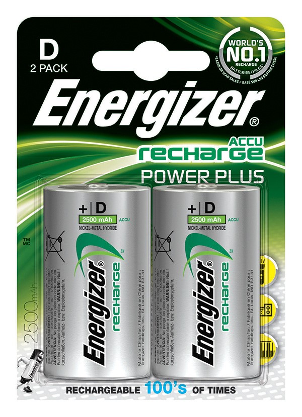 Akumulatorki Energizer Power Plus LR20 2500 mAh 2szt.