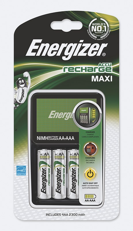 Ładowarka Energizer Maxi + 4 szt LR06 Power Plus