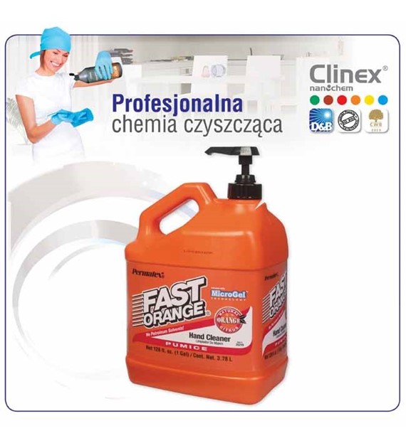 Emulsja do mycia rąk Clinex Fast Orange 3780ml