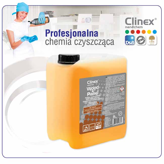 Płyn do podłóg drewnianych i paneli CLINEX Wood&Panel 5L