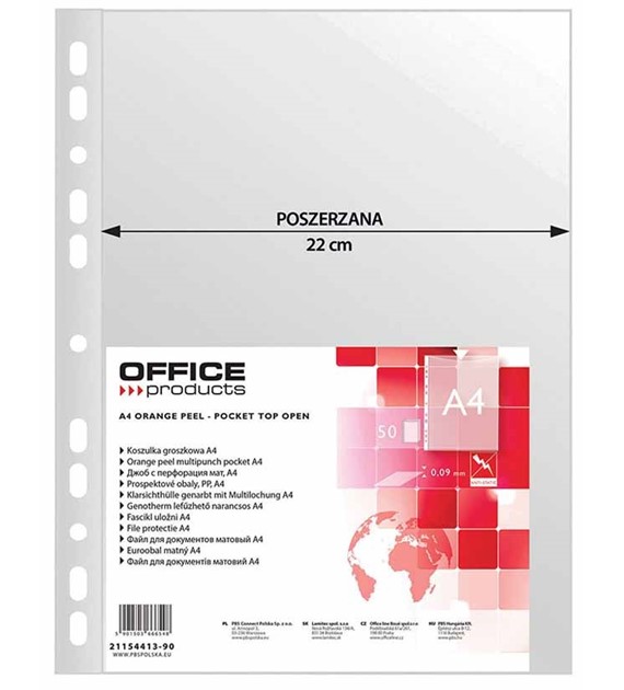 Koszulka poszerzana Office Products Maxi A4/50 90mic