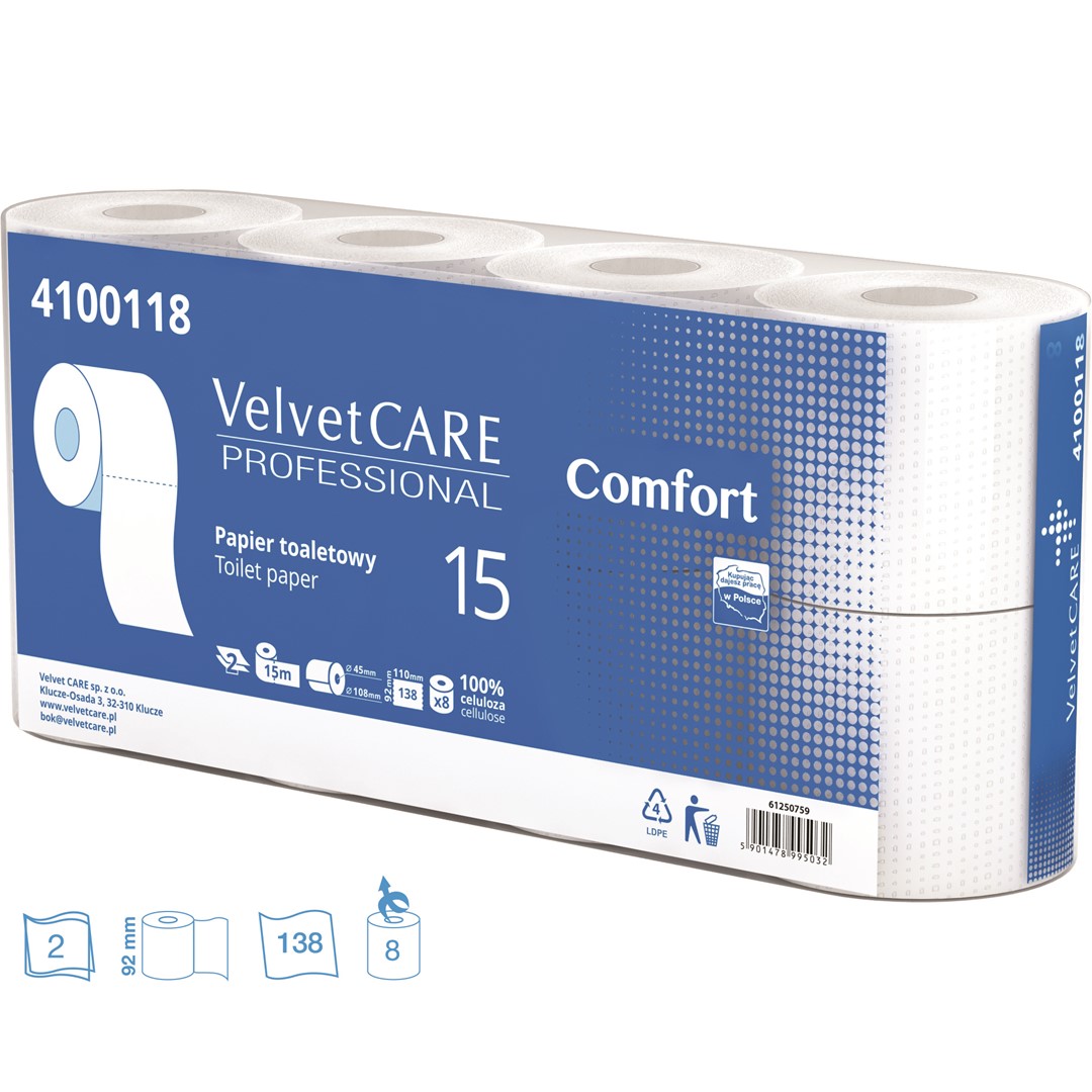 Papier toaletowy Velvet Proffesional 2-warst. Biały A'8