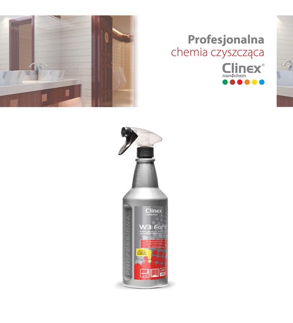Preparat CLINEX do mycia sanitariatów W3 Forte 1L