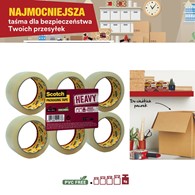 Taśma pakowa Scotch Heavy 50x66 b. mocna przezroczysta