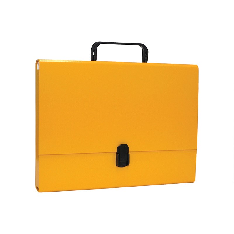 Teczka Office Products A4/50mm z rączką żólta