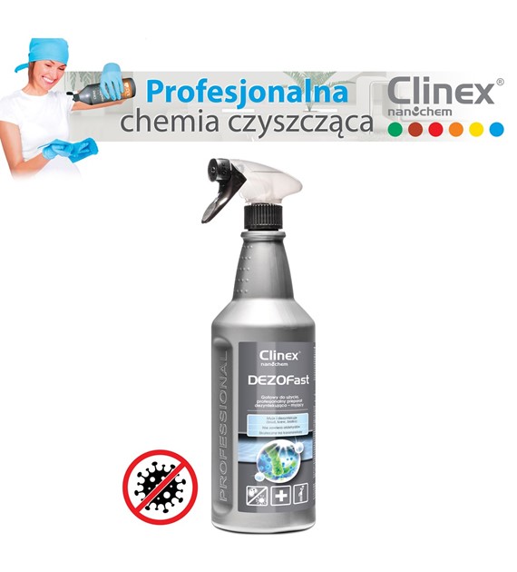 Preparat Clinex Dezofast do mycia i dezynfekcji 1L