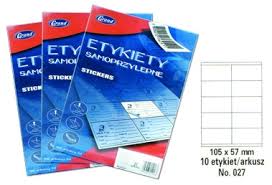 Etykieta uniwersalna KW No.027 105x57